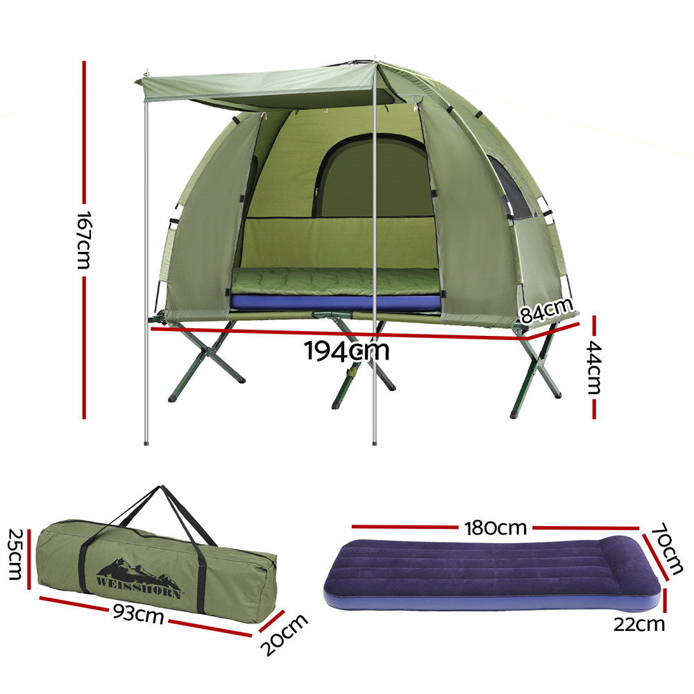Weisshorn 5-in-1 Camping Tent Cot 1-person Air Mattress Camping Bed Weisshorn