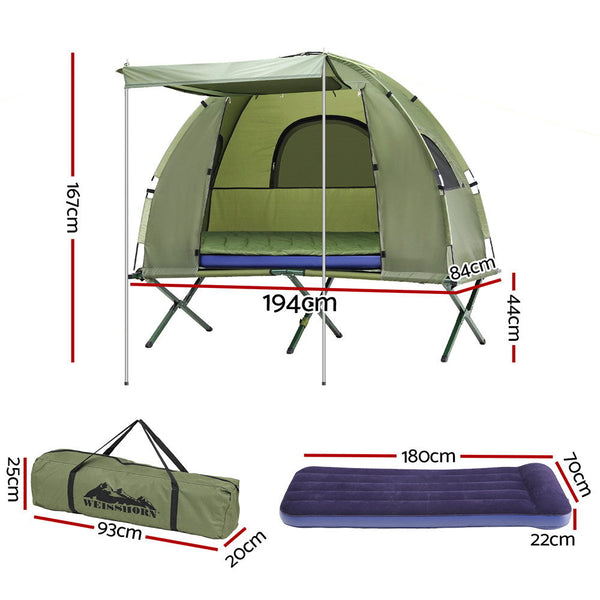 Weisshorn 5-in-1 Camping Tent Cot 1-person Air Mattress Camping Bed Weisshorn