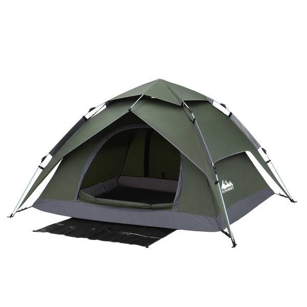 Weisshorn 2 Person Camping Tent Automatic Pop Up Water Repellent Shade Outdoor Awezingly