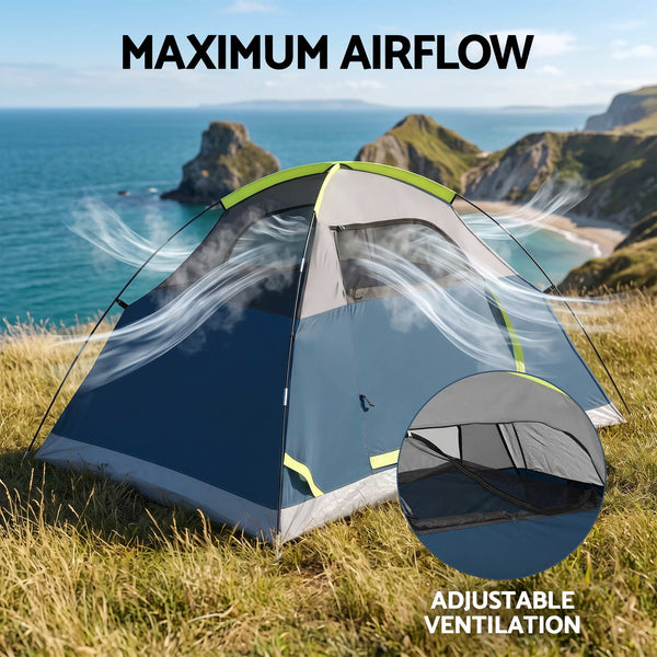 Weisshorn 2 Person Camping Dome Tent Lightweight Waterproof Outdoor Hiking Awezingly