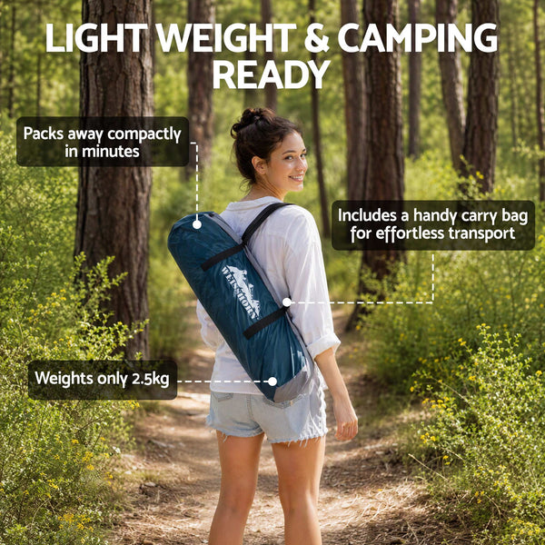 Weisshorn 2 Person Camping Dome Tent Lightweight Waterproof Outdoor Hiking Awezingly