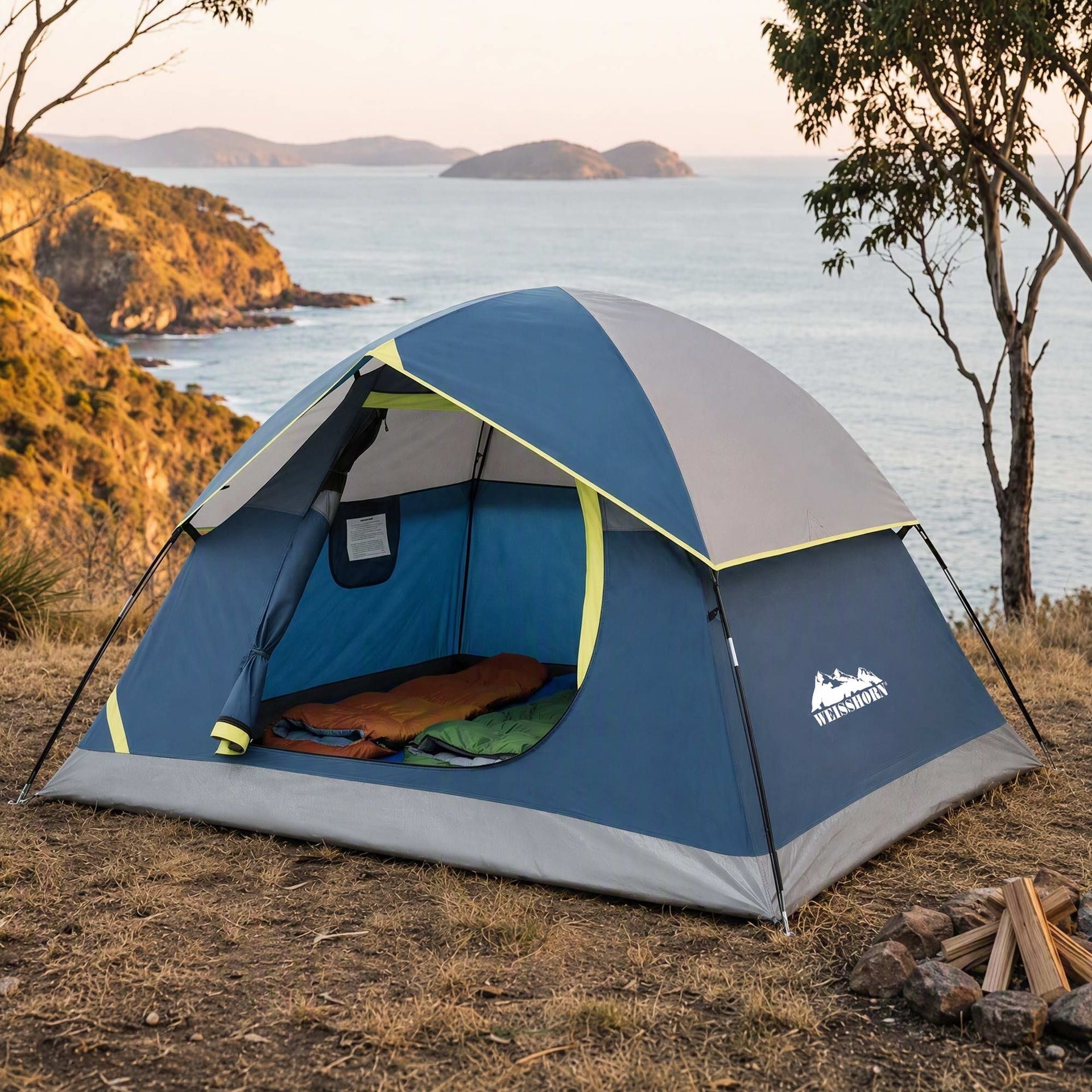 Weisshorn 2 Person Camping Dome Tent Lightweight Waterproof Outdoor Hiking Awezingly