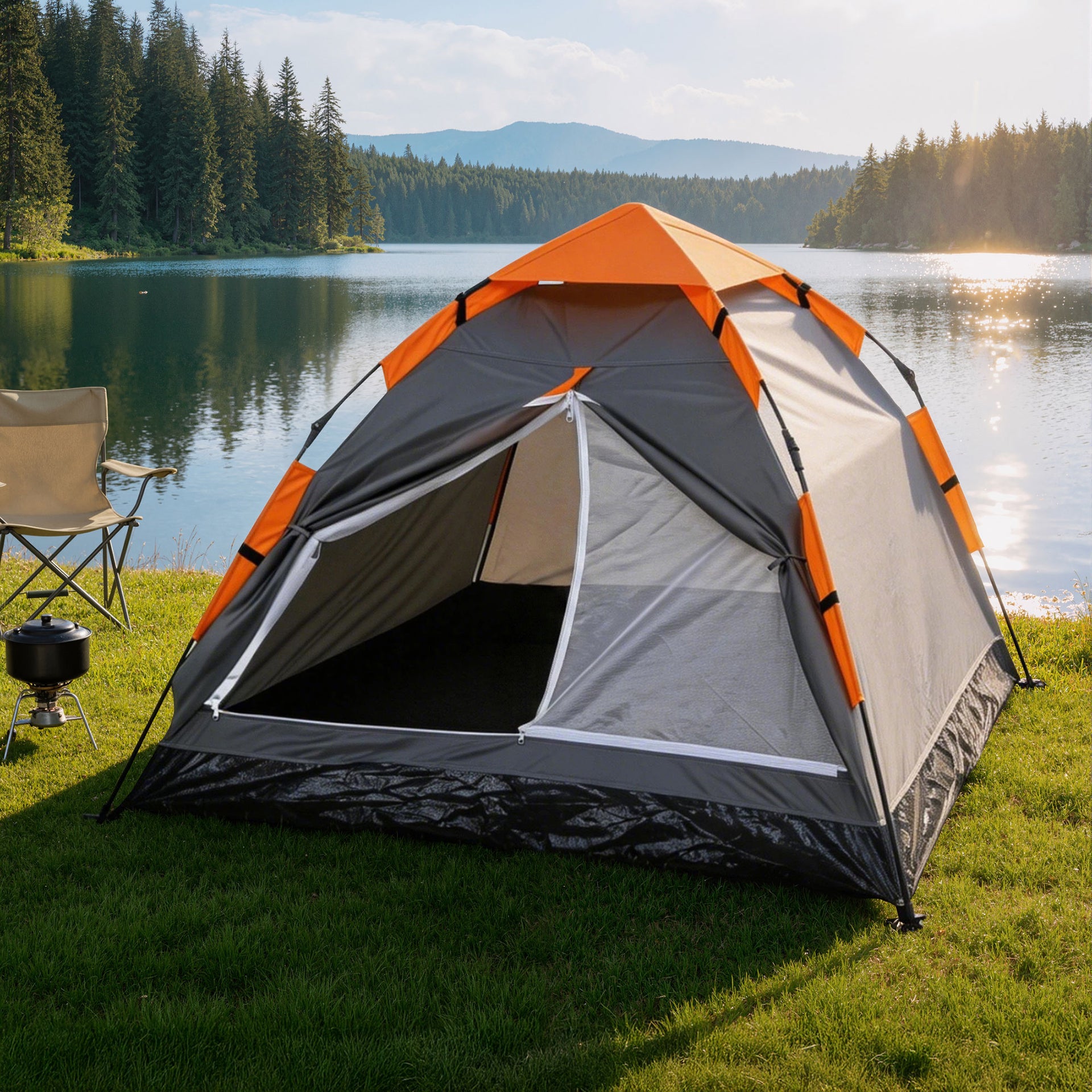 Weisshorn 2 Person Instant Pop Up Camping Tent Automatic Waterproof Hiking Beach Awezingly