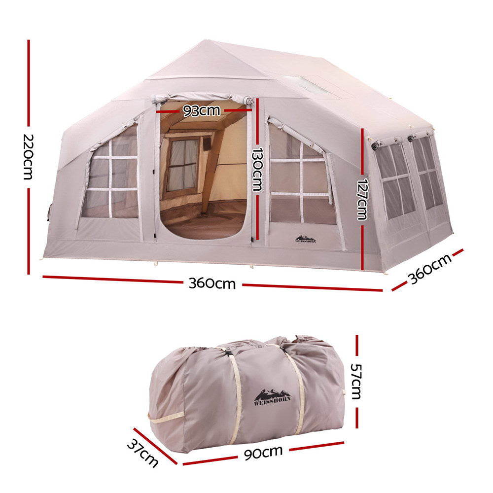 Weisshorn Camping Tent Inflatable Beach Tent 6 Person 360CM Weisshorn