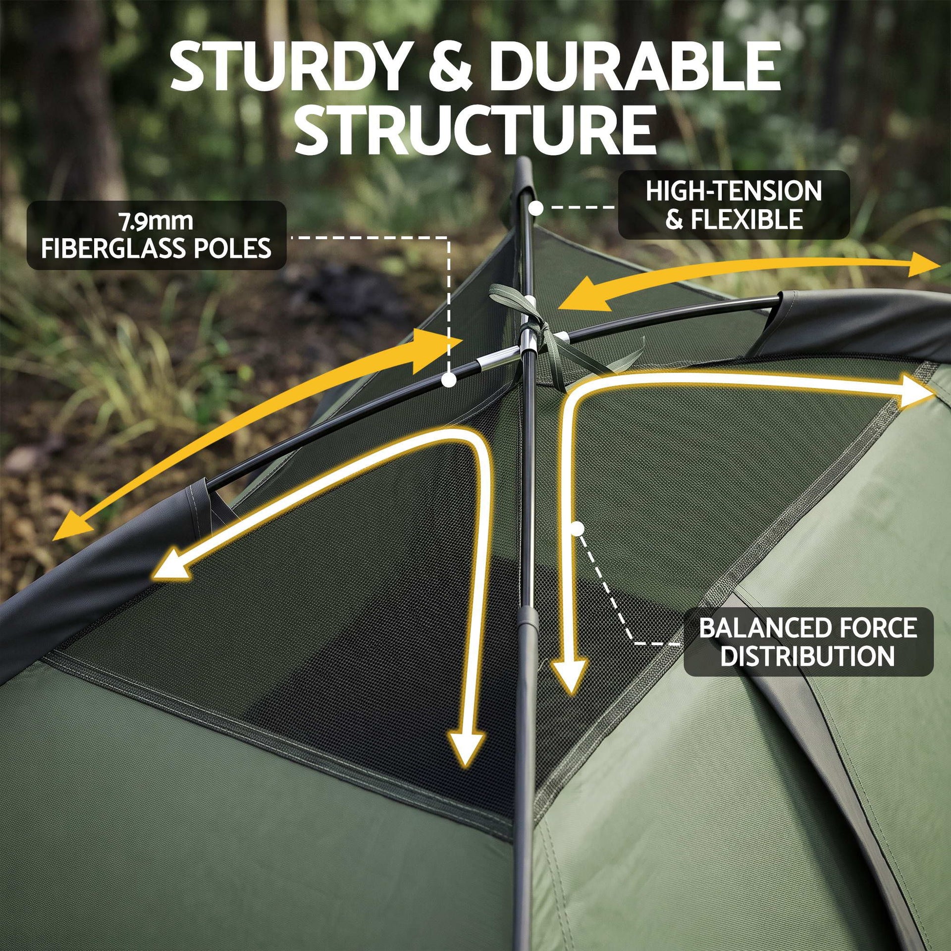 Weisshorn 1 Person Camping Tent Waterproof Hiking Vestibule Porch Awezingly