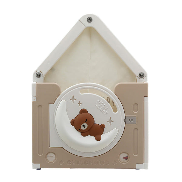 Keezi Kids Play Tent Playhouse Castle with Floor Mat 85CMX113CM Awezingly