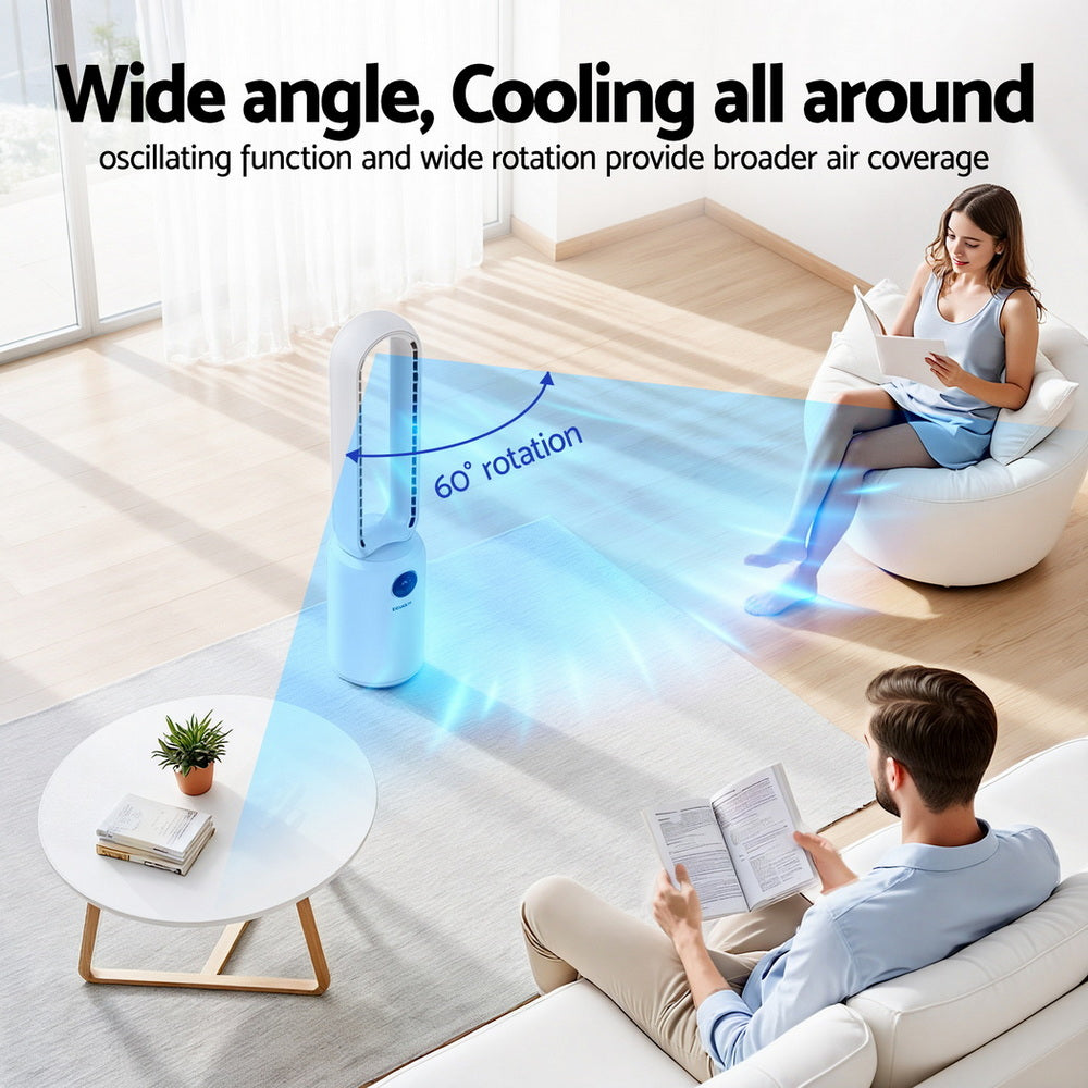 Devanti 2in1 Bladeless Fan Air Purification W/ Remote 88cm Awezingly