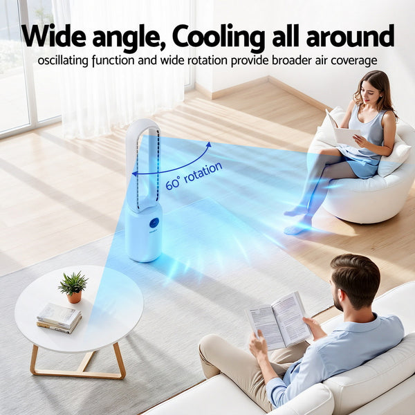 Devanti 2in1 Bladeless Fan Air Purification W/ Remote 88cm Awezingly