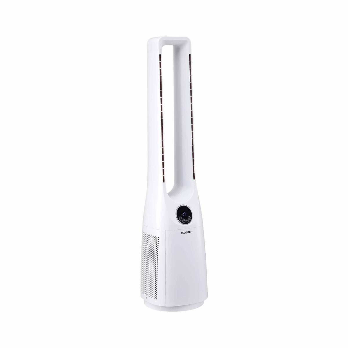 Devanti Bladeless Tower Fan 100cm 2-in-1 Cooling Airflow Purifying Remote Awezingly