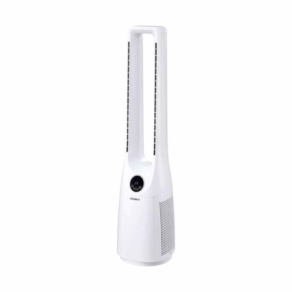 Devanti Bladeless Tower Fan 100cm 2-in-1 Cooling Airflow Purifying Remote Awezingly