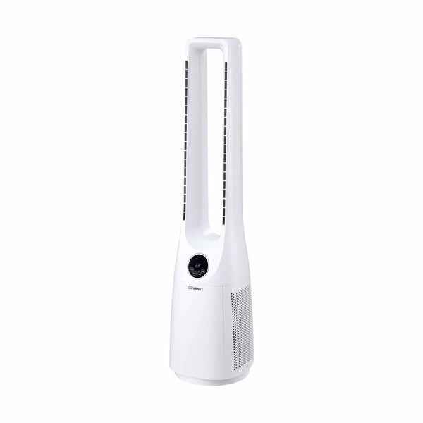 Devanti Bladeless Tower Fan 100cm 2-in-1 Cooling Airflow Purifying Remote Awezingly