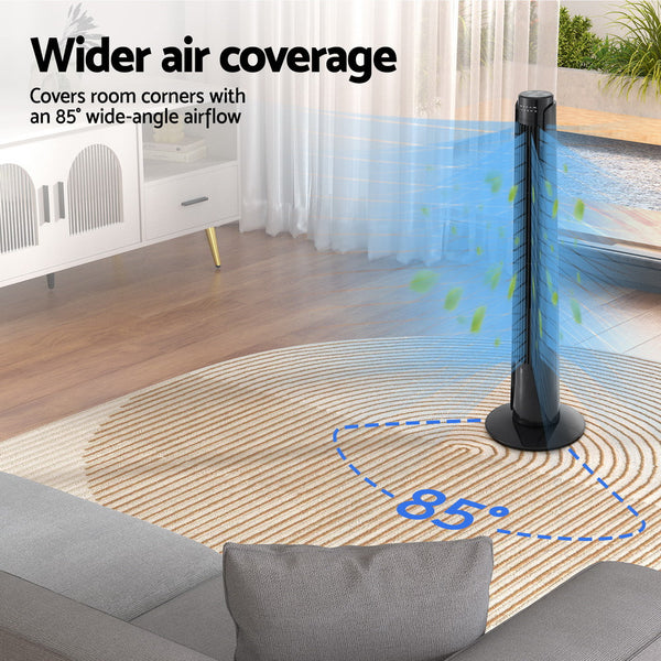 Devanti Tower Fan Oscillating 3 Speeds with Remote 93cm Devanti