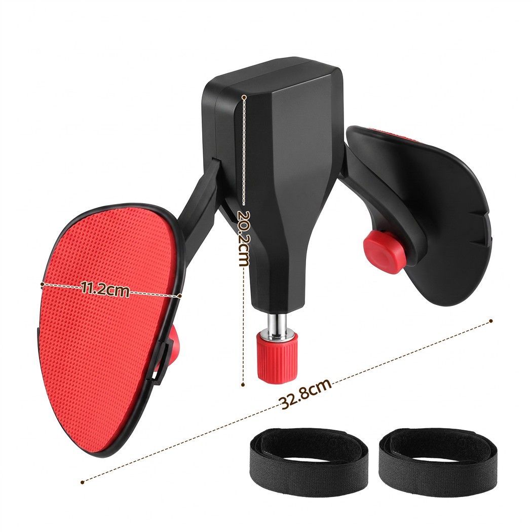Everfit Pelvic Floor Exerciser Inner Thigh Kegel Trainer 35KG 360 Adjustable Men Women Black & Red Awezingly