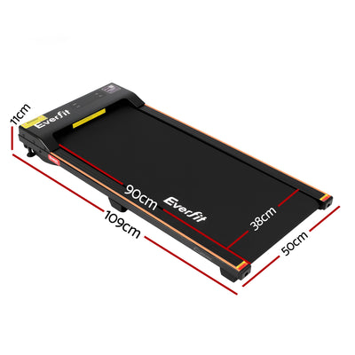 Everfit 3 in 1 Walking Pad Treadmill 12% Incline Under Desk Treadmills for Home Gym With 38cm Wide Belt