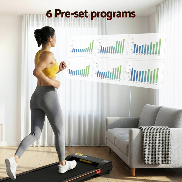 Everfit 3 in 1 Walking Pad Treadmill 12% Incline Under Desk Treadmills for Home Gym With 38cm Wide Belt Awezingly