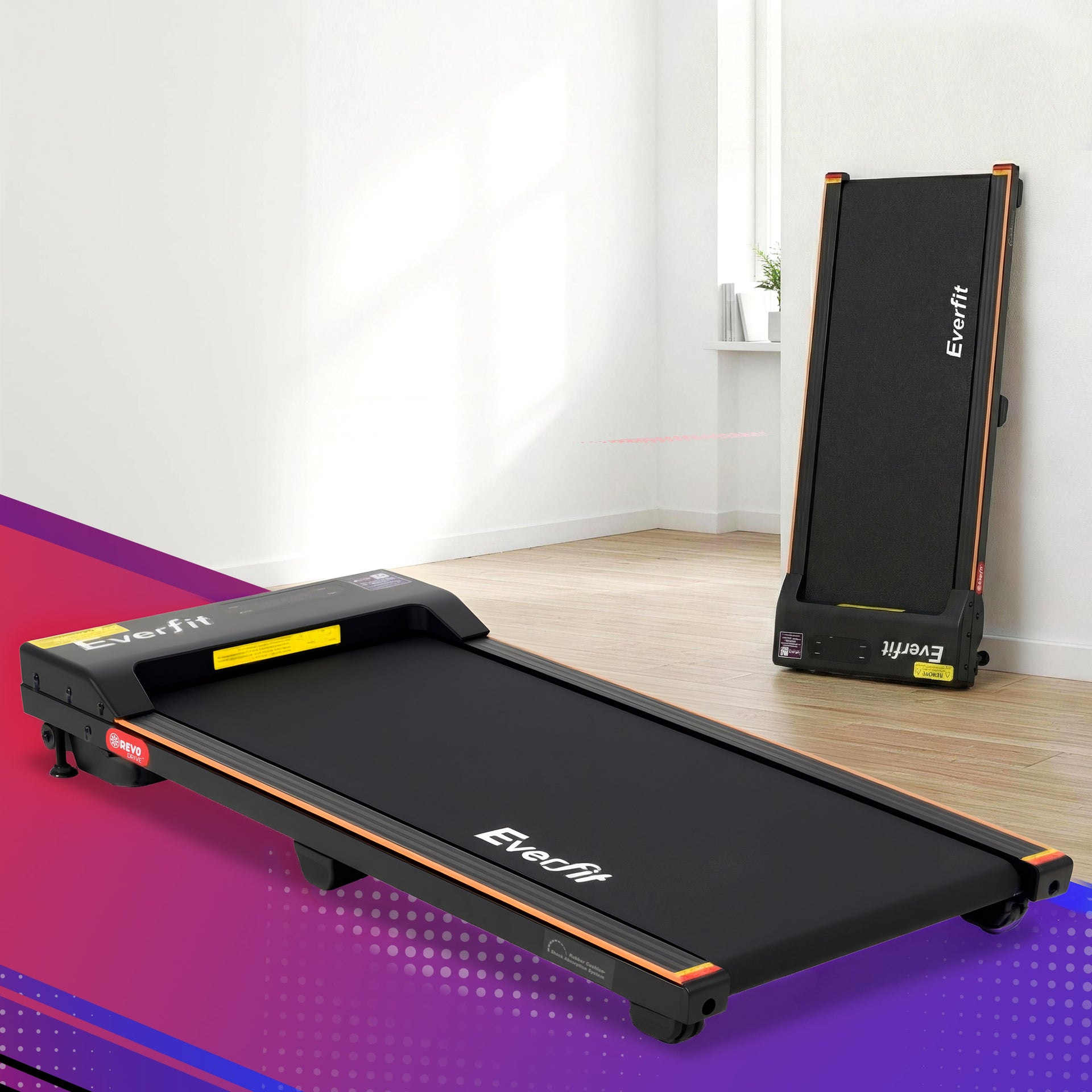 Everfit 3 in 1 Walking Pad Treadmill 12% Incline Under Desk Treadmills for Home Gym With 38cm Wide Belt Awezingly