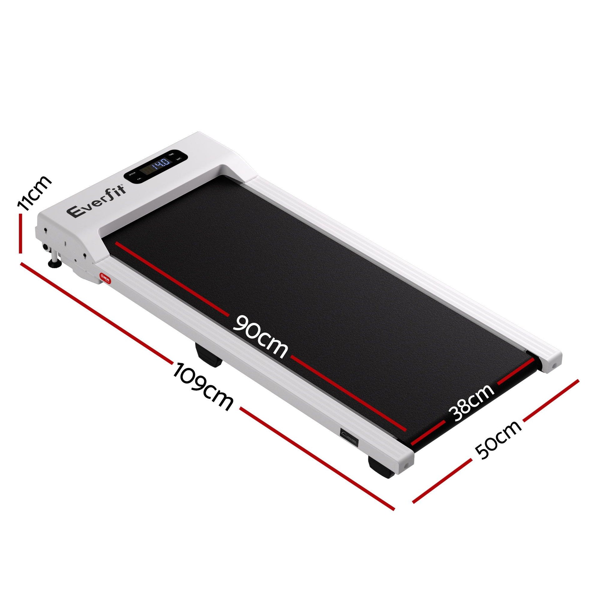 Everfit 3 in 1 Walking Pad Treadmill 12% Incline Under Desk Treadmills for Home Gym With 38cm Wide Belt White Awezingly