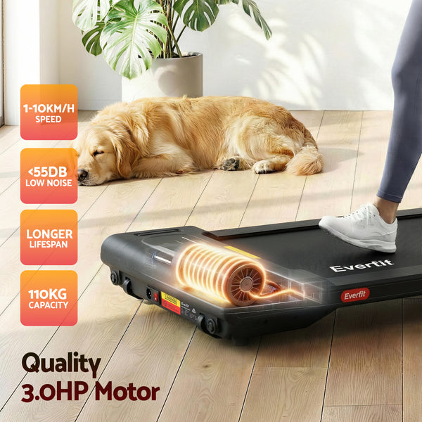 Everfit Walking Pad Treadmill 2 in 1 Foldable Under Desk for Home Gym With 38cm Belt With APP Awezingly