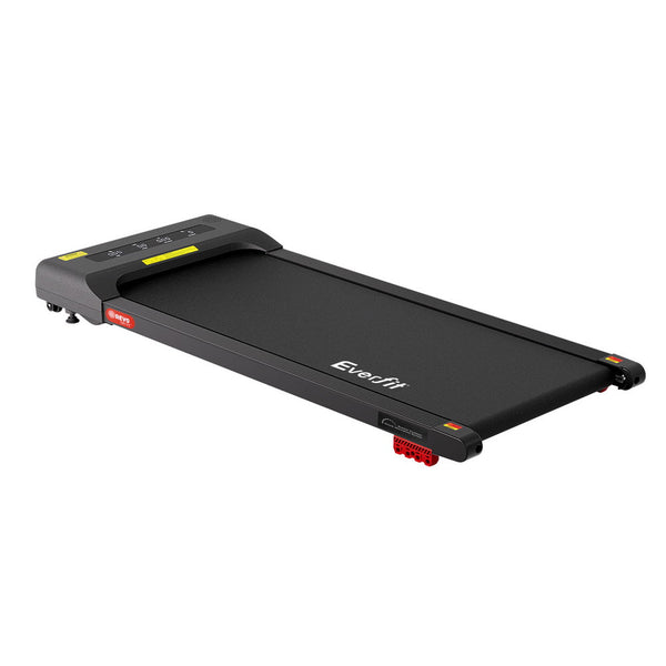 Everfit Treadmill Electric Walking Pad Incline Under Desk Home Gym 380mm Black Awezingly