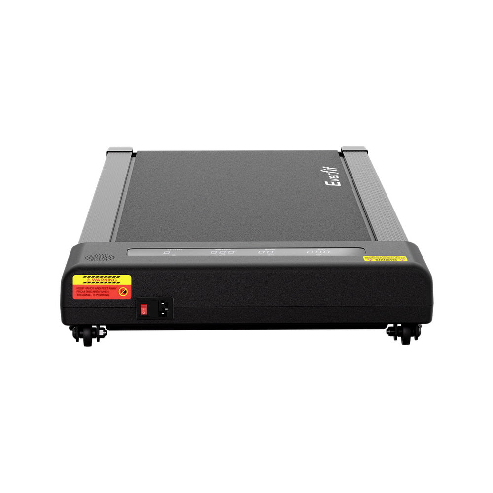 Everfit Treadmill Electric Walking Pad Incline Under Desk Home Gym 380mm Black Awezingly