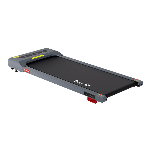 Everfit Treadmill Electric Walking Pad Incline Under Desk Home Gym 380mm Grey Awezingly