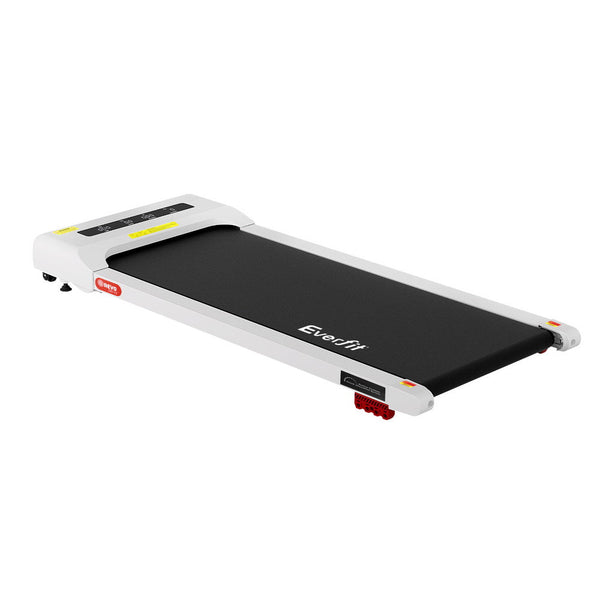 Everfit Treadmill Electric Walking Pad Incline Under Desk Home Gym 380mm White Awezingly