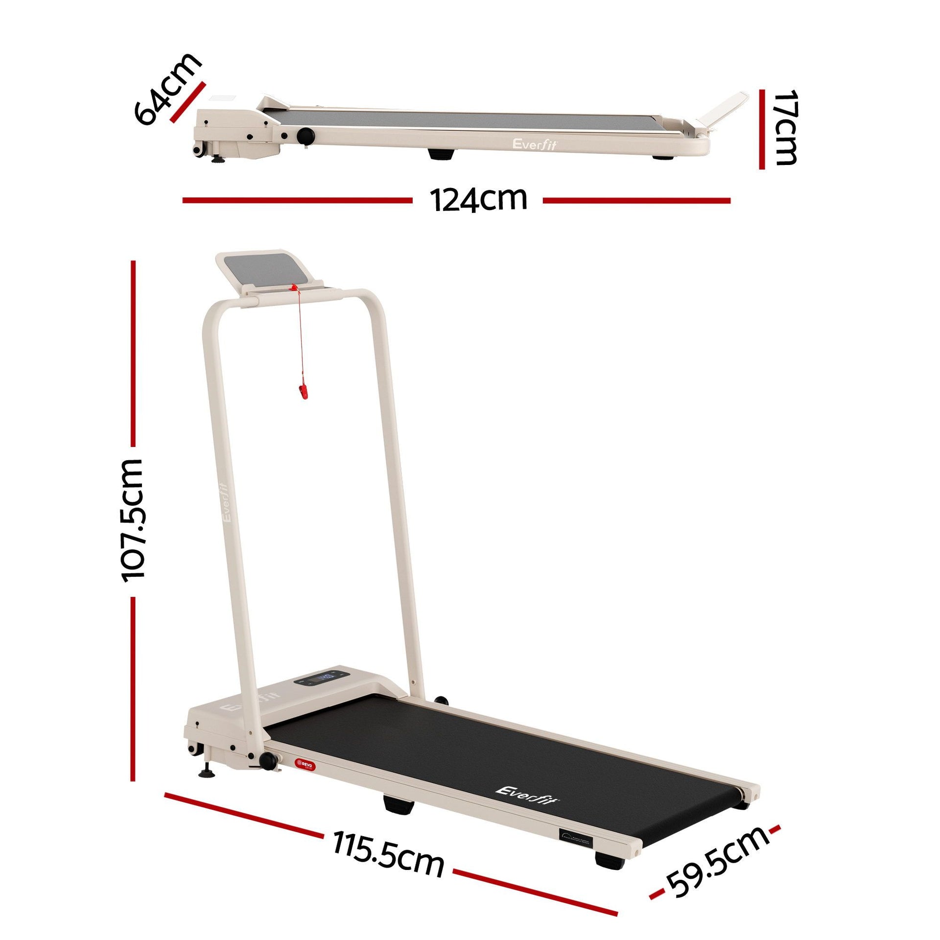 Everfit 3 in 1 Walking Pad Treadmill 12% Incline Under Desk Foldable Treadmills for Home Gym With 38cm Wide Belt APP Control Awezingly