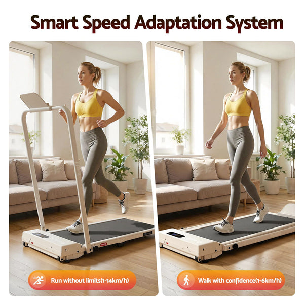 Everfit 3 in 1 Walking Pad Treadmill 12% Incline Under Desk Foldable Treadmills for Home Gym With 38cm Wide Belt APP Control Awezingly