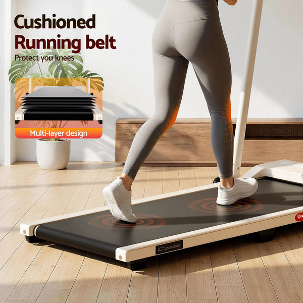 Everfit 3 in 1 Walking Pad Treadmill 12% Incline Under Desk Foldable Treadmills for Home Gym With 38cm Wide Belt APP Control Awezingly