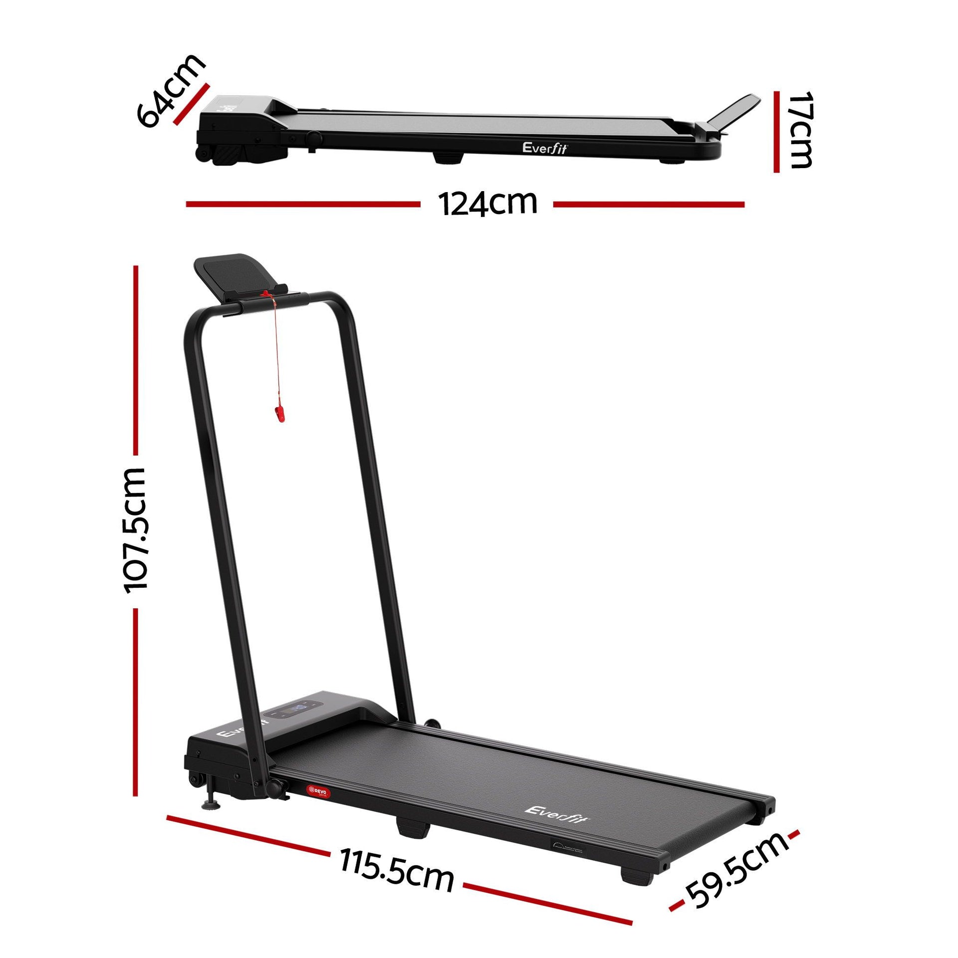 Everfit 3 in 1 Walking Pad Treadmill 12% Incline Under Desk Foldable Treadmills for Home Gym With 38cm Wide Belt APP Control Awezingly