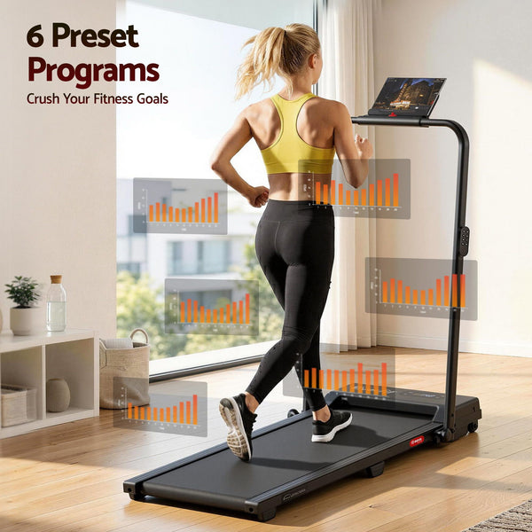 Everfit 3 in 1 Walking Pad Treadmill 12% Incline Under Desk Foldable Treadmills for Home Gym With 38cm Wide Belt APP Control Awezingly
