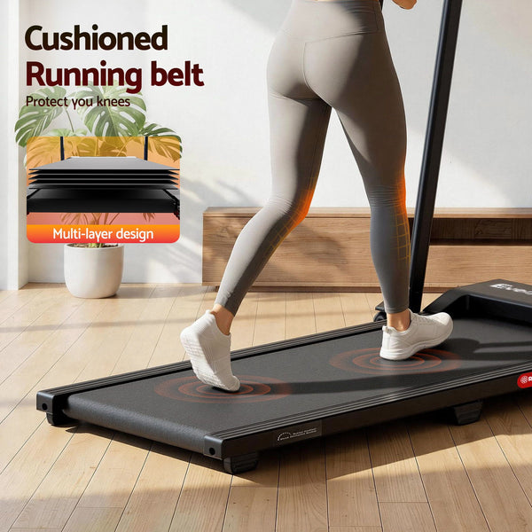 Everfit 3 in 1 Walking Pad Treadmill 12% Incline Under Desk Foldable Treadmills for Home Gym With 38cm Wide Belt APP Control Awezingly