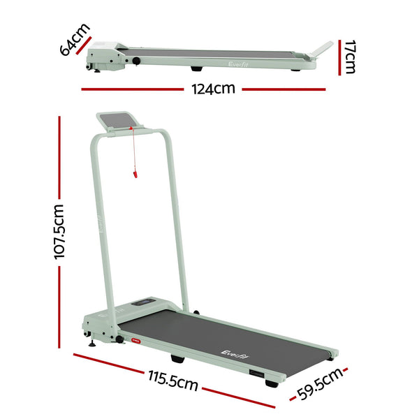 Everfit 3 in 1 Walking Pad Treadmill 12% Incline Under Desk Foldable Treadmills for Home Gym With 38cm Wide Belt APP Control Awezingly