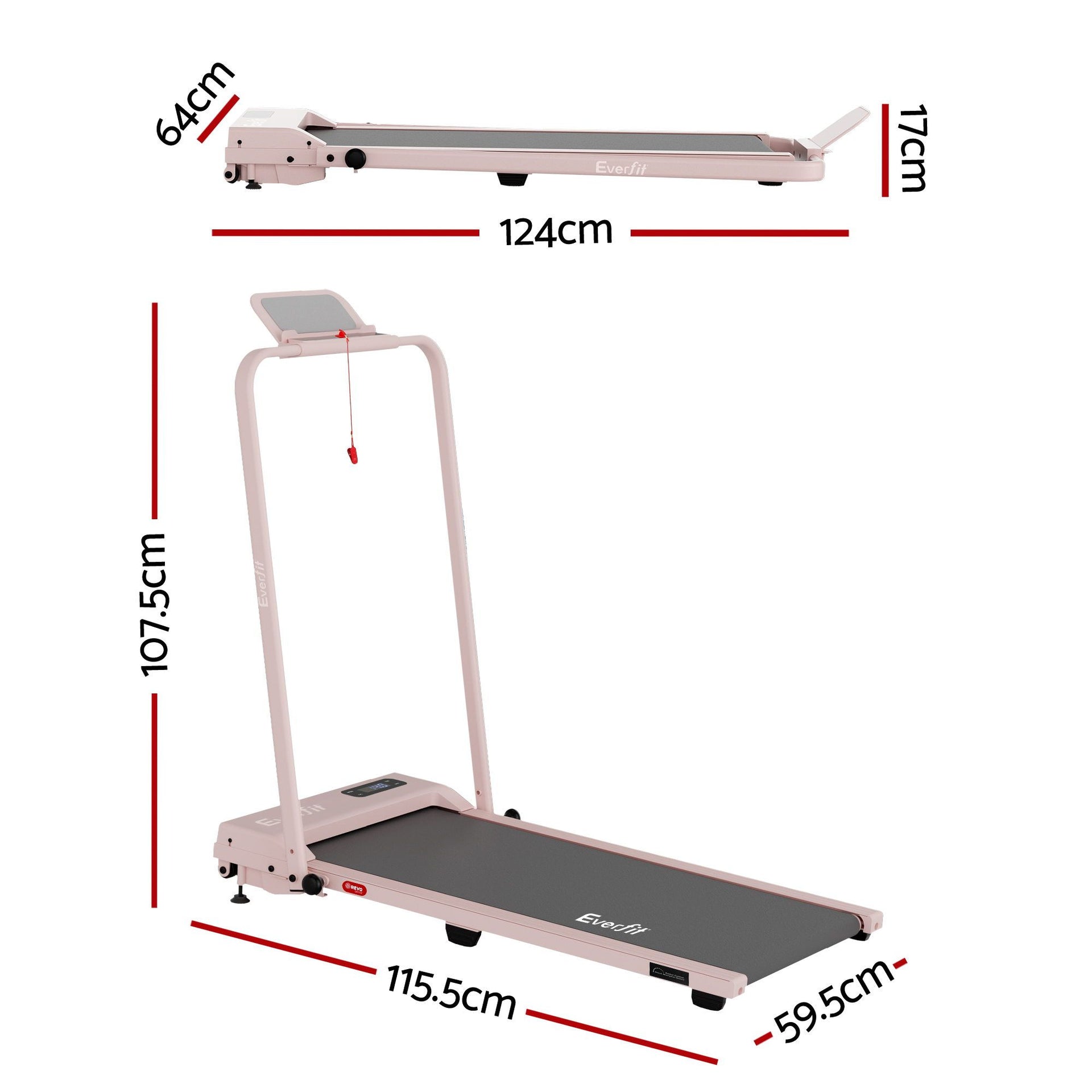 Everfit 3 in 1 Walking Pad Treadmill 12% Incline Under Desk Treadmills for Home Gym With 38cm Wide Belt APP Control Awezingly