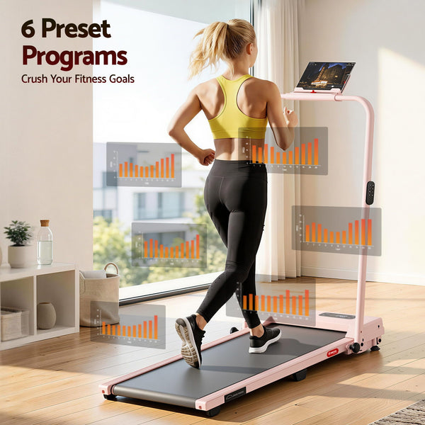 Everfit 3 in 1 Walking Pad Treadmill 12% Incline Under Desk Treadmills for Home Gym With 38cm Wide Belt APP Control Awezingly