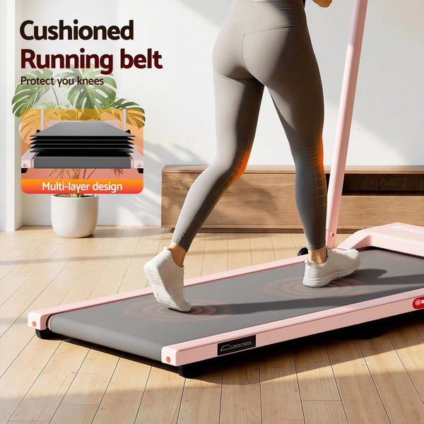 Everfit 3 in 1 Walking Pad Treadmill 12% Incline Under Desk Treadmills for Home Gym With 38cm Wide Belt APP Control Awezingly