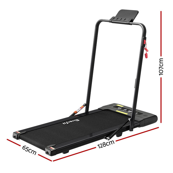 Everfit Treadmill Electric Walking Pad Under Desk Home Gym Fitness 400mm Black Everfit