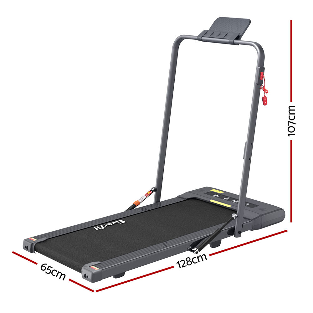 Everfit Treadmill Electric Walking Pad Under Desk Home Gym Fitness 400mm Grey Everfit