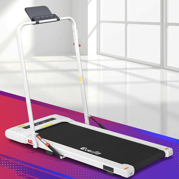 Everfit Treadmill Electric Walking Pad Under Desk Home Gym Fitness 400mm White Everfit