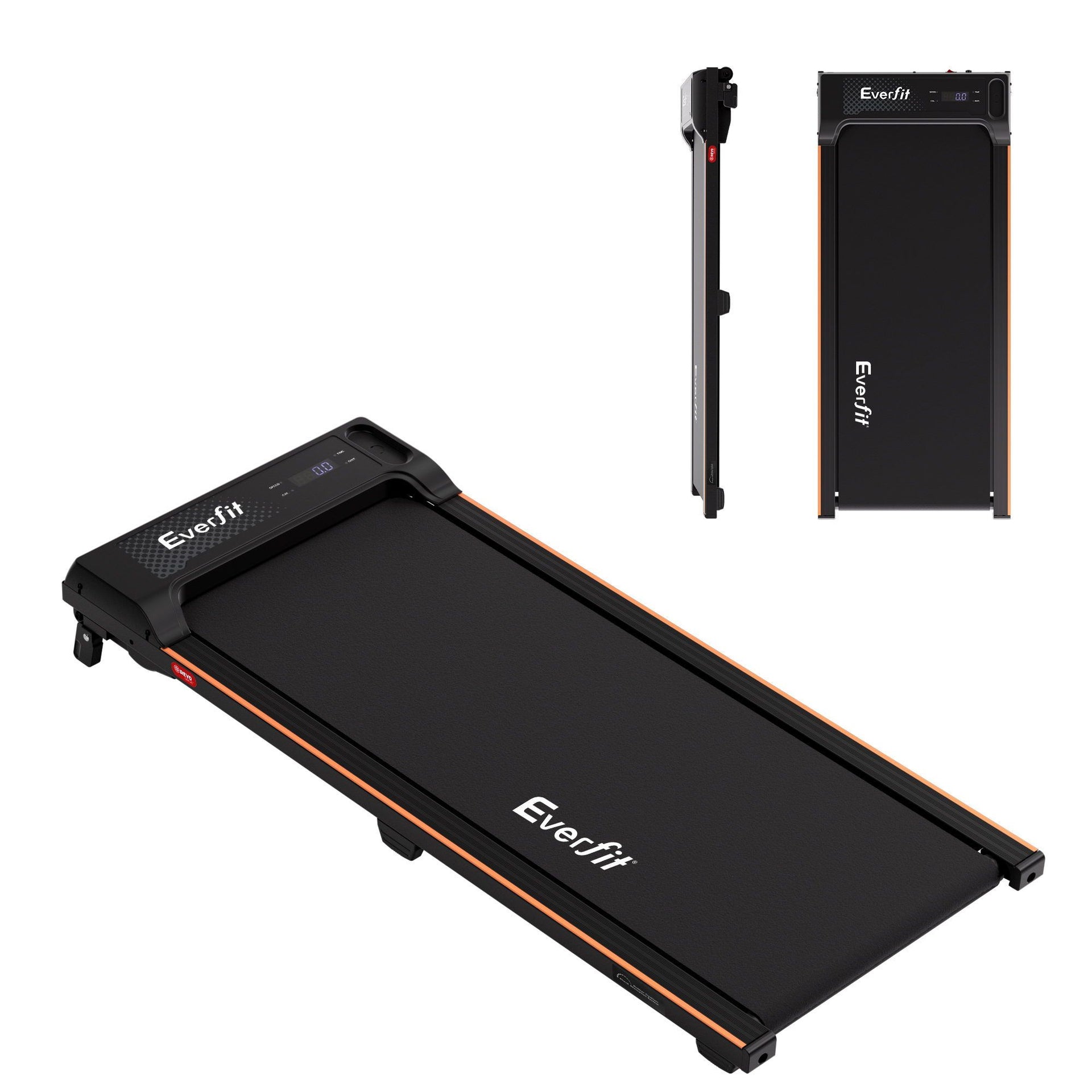 Everfit 3 in 1 Walking Pad Treadmill 12% Incline Under Desk Treadmills for Home Gym With 40cm Wide Belt Black Awezingly