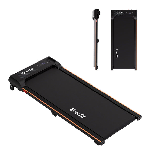 Everfit 3 in 1 Walking Pad Treadmill 12% Incline Under Desk Treadmills for Home Gym With 40cm Wide Belt Black Awezingly