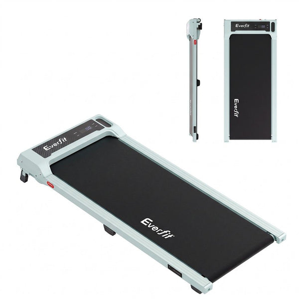 Everfit 3 in 1 Walking Pad Treadmill 12% Incline Under Desk Treadmills for Home Gym 40cmBelt Green Awezingly