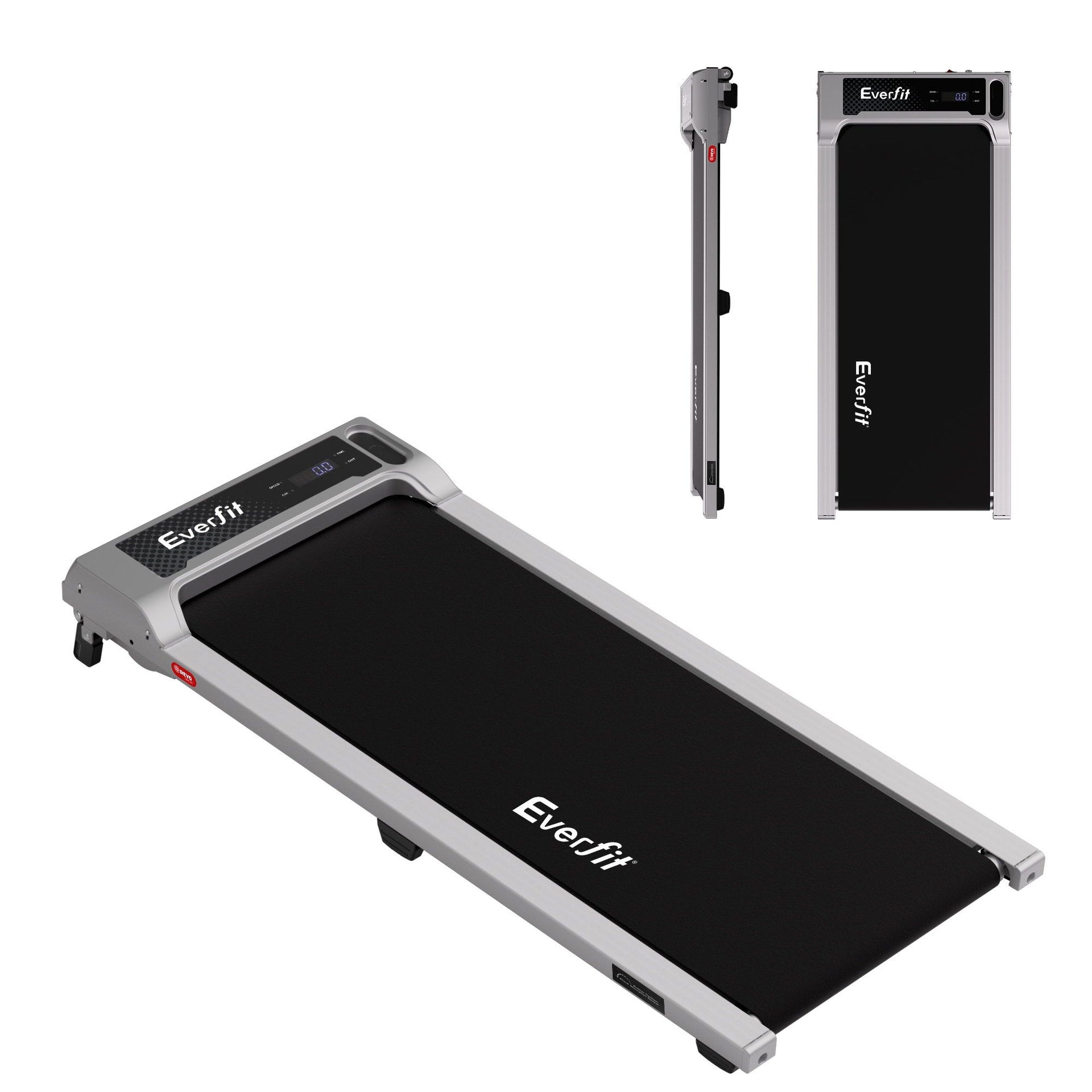 Everfit 3 in 1 Walking Pad Treadmill 12% Incline Under Desk Treadmills for Home Gym With 40cm Wide Belt Sliver Awezingly