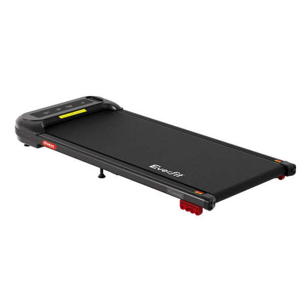 Everfit Treadmill Electric Walking Pad with Incline Under Desk Home Gym Black Awezingly