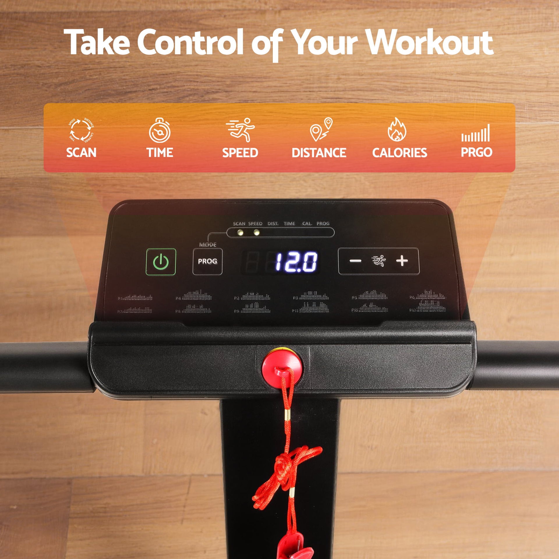 Everfit Walking Pad Treadmill 2 in 1 Foldable for Home Gym 40cm Wide Belt 12 Programs with App Awezingly