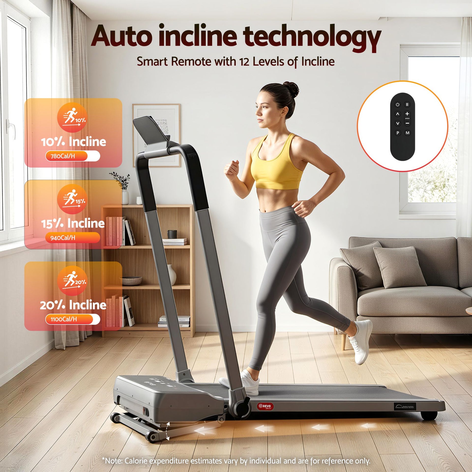Everfit 3 in 1 Walking Pad Treadmill 20% Auto Incline Under Desk Foldable Treadmills for Home With 40cm Wide Belt Silver Awezingly