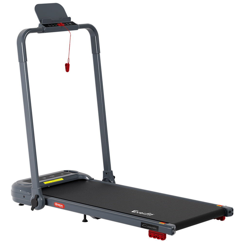 Everfit Treadmill Electric Walking Pad with Incline Foldable for Home Gym Grey Awezingly