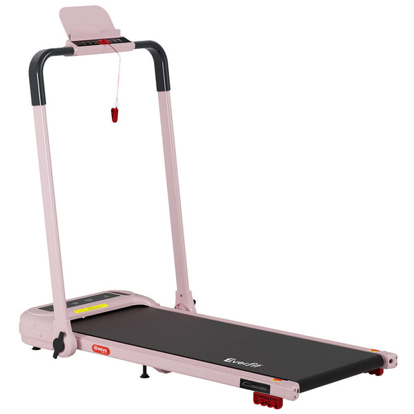 Everfit Treadmill Electric Walking Pad with Incline Foldable for Home Gym Pink Awezingly