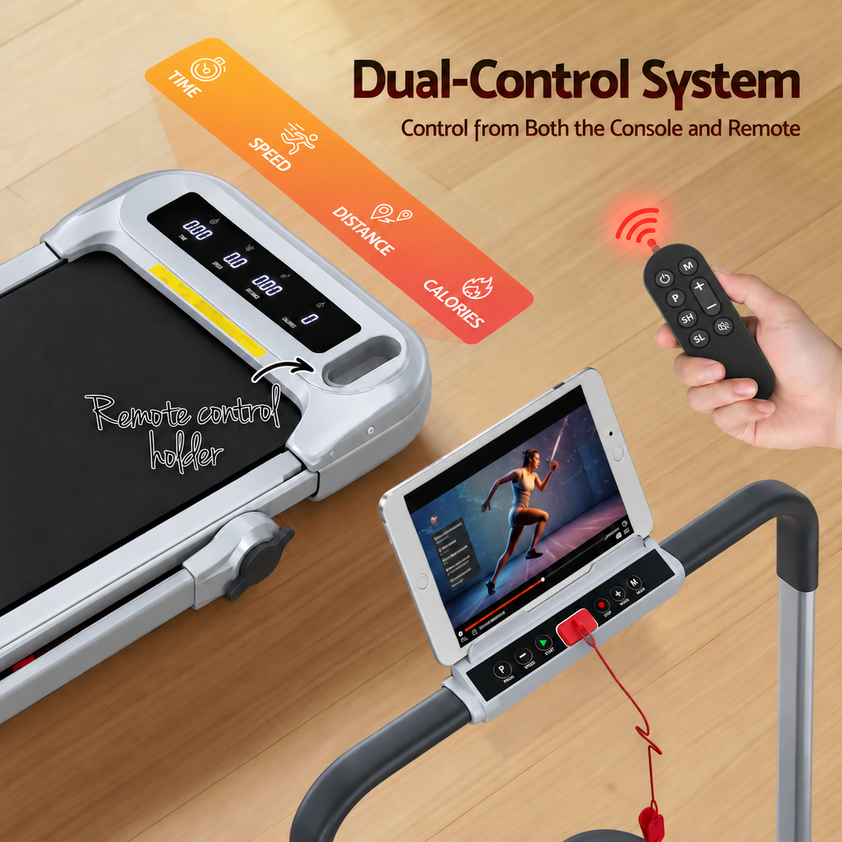 Everfit 3 in1 Treadmill Electric Walking Pad with Incline Foldable for Home Gym Silver Awezingly
