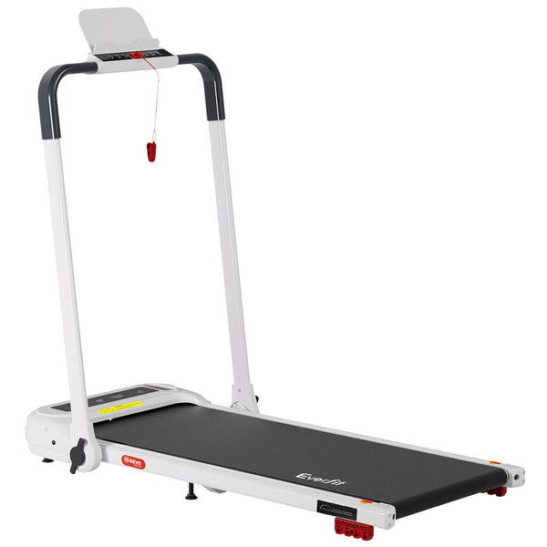 Everfit Treadmill Electric Walking Pad with Incline Foldable for Home Gym White Awezingly